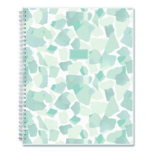 Amitza Weekly/Monthly Planner, Abstract Artwork, 11 x 8.5, Blue/Gray/White Cover, 12-Month (Jan to Dec): 2025