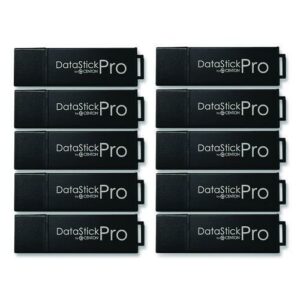 DataStick Pro USB 3.2 Type A Flash Drive, 32 GB, Black, 10/Pack