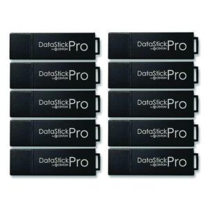 DataStick Pro USB 3.2 Type A Flash Drive, 64 GB, Black, 10/Pack