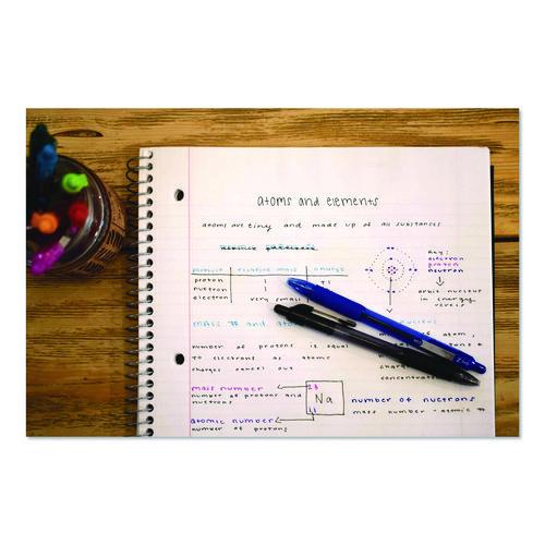 Z-Grip Ballpoint Pen, Retractable, Medium, 1 mm, Black Ink, Clear/Black Barrel, 96/Pack - Image 3