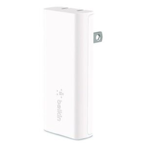 BOOST CHARGE Dual Wall Charger with PPS + USB-C Cable with Lightning Connector, White