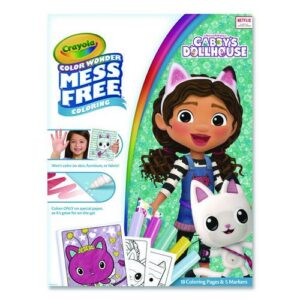 Gabby's Dollhouse Color Wonder Kit, Includes Five Markers, Ages 3 and Up, 18 Pages
