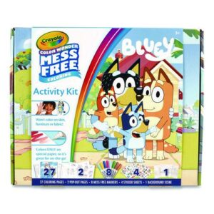 Bluey Color Wonder Activity Kit, Includes Eight Markers, Ages 3 and Up, 10 x 8 Sheets, 27 Pages