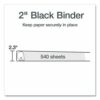 XtraLife ClearVue Non-Stick Slant-D Ring Binder, 3 Rings, 2" Capacity, 11 x 8.5, Black - Image 3