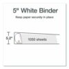 XtraLife ClearVue Non-Stick Slant-D Ring Binder, 3 Rings, 5" Capacity, 11 x 8.5, White - Image 3