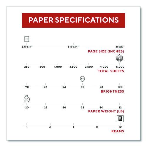 Multipurpose Paper with ColorLok Technology, 96 Bright, 20 lb Bond Weight, 8.5 x 11, White, 500 Sheets/Ream, 10 Reams/Carton - Image 4
