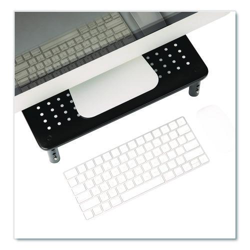 Adjustable Rectangular Monitor Stand, 14.5" x 9.25" x 4" to 5.5", Black, Supports 44 lb, 2/Pack - Image 5
