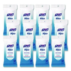 Hand Sanitizing Wipes, Clean Refreshing Scent, White, 20 Wipes/Pack, 12 Packs/Carton