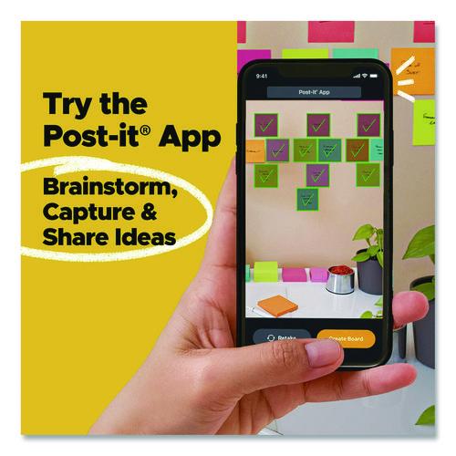 Super Sticky Notes, 3 x 3, Mulberry, 90 Sheets/Pad, 5 Pads/Pack - Image 8