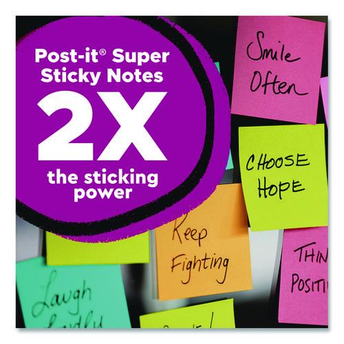 Super Sticky Notes, 3 x 3, Mulberry, 90 Sheets/Pad, 5 Pads/Pack - Image 2