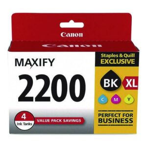 1244239 (2200XL,2200) Ink, Black/Cyan/Magenta/Yellow, 4/Pack