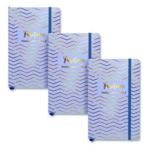 Journal, 1-Subject, Medium/College Rule, Blue Haze Cover, (96) 8.3 x 5.8 Sheets, 3/Pack