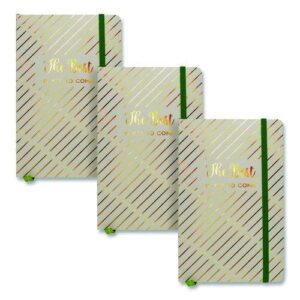 Journal, 1-Subject, Medium/College Rule, Green Haze Cover, (96) 8.3 x 5.8 Sheets, 3/Pack