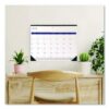 DuraGlobe Monthly Desk Pad Calendar, 22 x 17, White/Blue/Gray Sheets, Black Binding/Corners, 12-Month (Jan to Dec): 2025 - Image 5