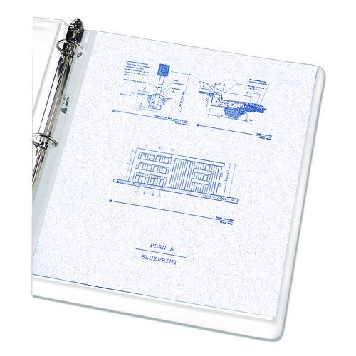 Economy Weight Sheet Protector, Light-Duty, Side: 3-Hole Punched, Top Load 8.5 x 11 Insert, Semi-Clear Front, 100/Box - Image 2