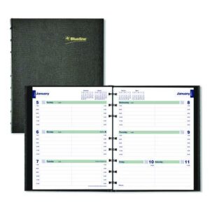 Plan and Link Weekly Appointment Planner, 9.25" x 7.25", Black Cover, 12-Month (Jan to Dec): 2025