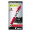 G2 Premium Gel Pen, Retractable, Extra-Fine 0.5 mm, Red Ink, Smoke/Red Barrel, Dozen - Image 4