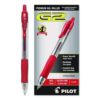 G2 Premium Gel Pen, Retractable, Extra-Fine 0.5 mm, Red Ink, Smoke/Red Barrel, Dozen - Image 2