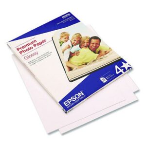 Premium Photo Paper, 10.4 mil, 8.5 x 11, High-Gloss Bright White, 25/Pack
