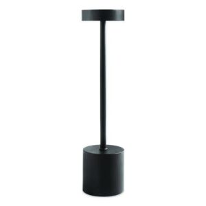 LED Desk Lamp, Candlestick Neck, 13.5" High, Black