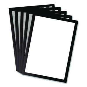 SOLO Magnetic Frame, 8.5 x 11 Insert, Black Frame, 5/Pack