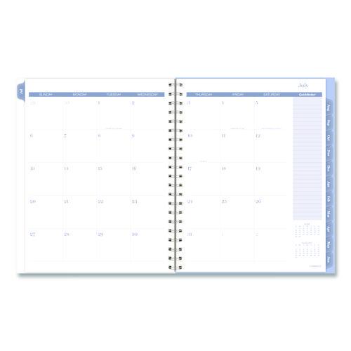 Dewdrop Academic Weekly Monthly Planner, Watercolor Floral, Blue/Gray/Purple Cover, 12-Month (July to June): 2025 to 2026 - Image 3