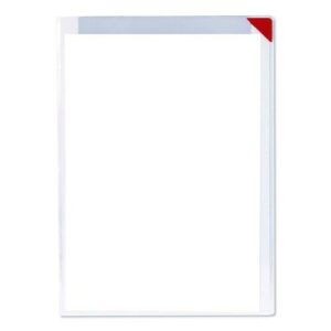 Easy Clic Sub-Zero Signage Pocket, 8.5 x 11 Insert, Clear Frame, 10/Pack