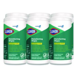 Disinfecting Wipes, 1-Ply, Fresh Scent, 7 x 8, White, 75/Canister, 6 Canisters/Carton