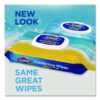 Disinfecting Cleaning Wipes, Easy Pull Pack, 1-Ply, 8 x 7, Lemon Scent, White, 75 Towels/Box, 6 Boxes/Carton - Image 2