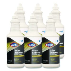 CloroxPro Urine Remover for Stains and Odors, 32 oz Pull top Bottle, 6/Carton