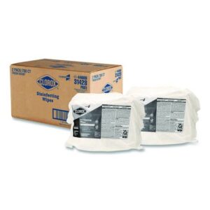 Disinfecting Wipes, 1-Ply, 7 x 8, Fresh Scent, White, 700/Bag Refill, 2 Bags/Carton