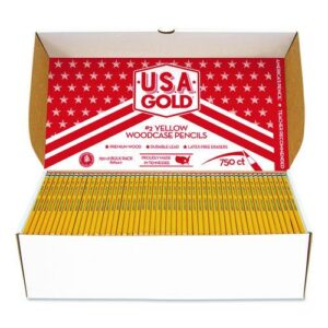 School Pencils, HB (#2), Black Lead, Yellow Barrel, 750/Box