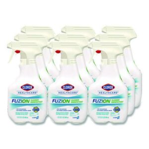 Fuzion Cleaner Disinfectant, Unscented, 32 oz Spray Bottle, 9/Carton
