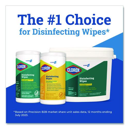 Disinfecting Wipes, 1-Ply, 7 x 8, Fresh Scent, White, 700/Bucket - Image 5