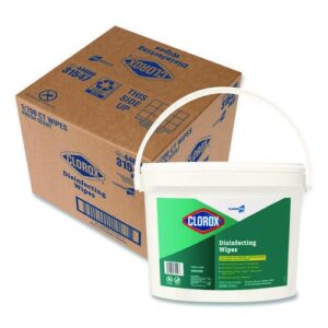 Disinfecting Wipes, 1-Ply, 7 x 8, Fresh Scent, White, 700/Bucket