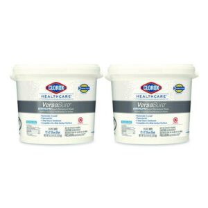 VersaSure Cleaner Disinfectant Wipes, 1-Ply, 12 x 12, Fragranced, White, 110/Bucket, 2 Buckets/Carton