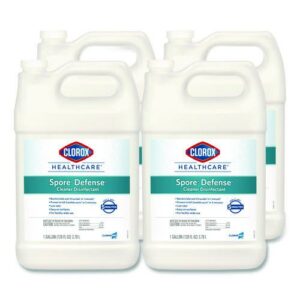 Spore Defense Cleaner Disinfectant, Closed System, 1 gal Refill Bottle, 4/Carton