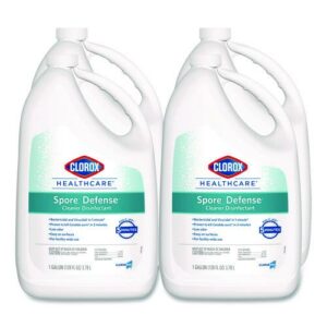 Spore Defense Cleaner Disinfectant, Open System, 1 gal Refill Bottle, 4/Carton