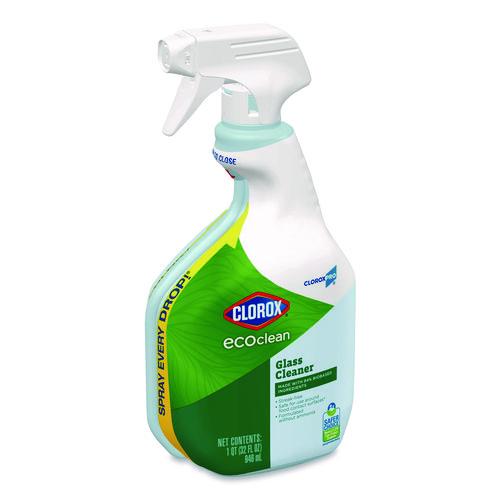 Clorox Pro EcoClean Glass Cleaner, Unscented, 32 oz Spray Bottle - Image 2