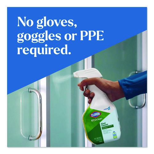 Clorox Pro EcoClean Glass Cleaner, Unscented, 32 oz Spray Bottle - Image 8