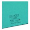 Two-Pocket Folder, Textured Paper, 100-Sheet Capacity, 11 x 8.5, Teal, 25/Box - Image 4