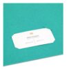 Two-Pocket Folder, Textured Paper, 100-Sheet Capacity, 11 x 8.5, Teal, 25/Box - Image 5