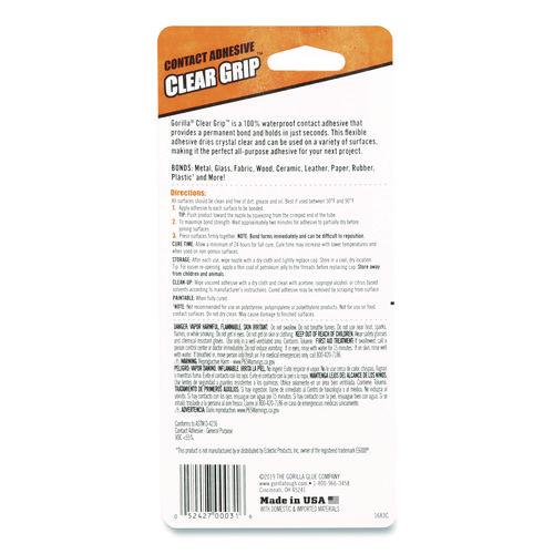 Clear Grip Contact Adhesive, 3 oz Tube, Dries Clear - Image 4