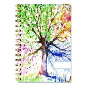 Seasons Tree Weekly/Monthly Planner, Seasons Tree Artwork, 8 x 5.5, Multicolor Cover, 14-Month: Nov 2024 to Dec 2025