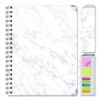 Marble Weekly/Monthly Planner, Marble Stone Artwork, 11 x 8.5, White/Gray/Silver Cover, 14-Month: Nov 2024 to Dec 2025 - Image 5