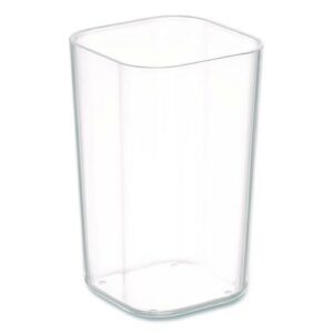 Stackable Plastic Pencil Cup, 2.61 x 2.61 x 4.3, Clear