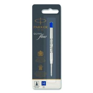 Refill for Parker Ballpoint Pens, Medium Conical Tip, Blue Ink