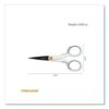 SoftGrip Nonstick Scissors, 5" Long, Straight White/Gray Handle - Image 2