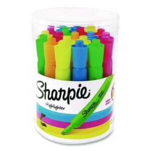 Smear Guard Tank Highlighters, Assorted Ink, Chisel Tip, Assorted Barrel, 20/Pack