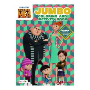 Despicable Me 4 Jumbo Coloring and Activity Book, Ages 3 and Up, 10.75 x 7.75 Sheets, 64 Pages